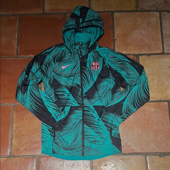 Like New Nike Barcelona FCB Tropical Print Jacket - Picture 1 of 6